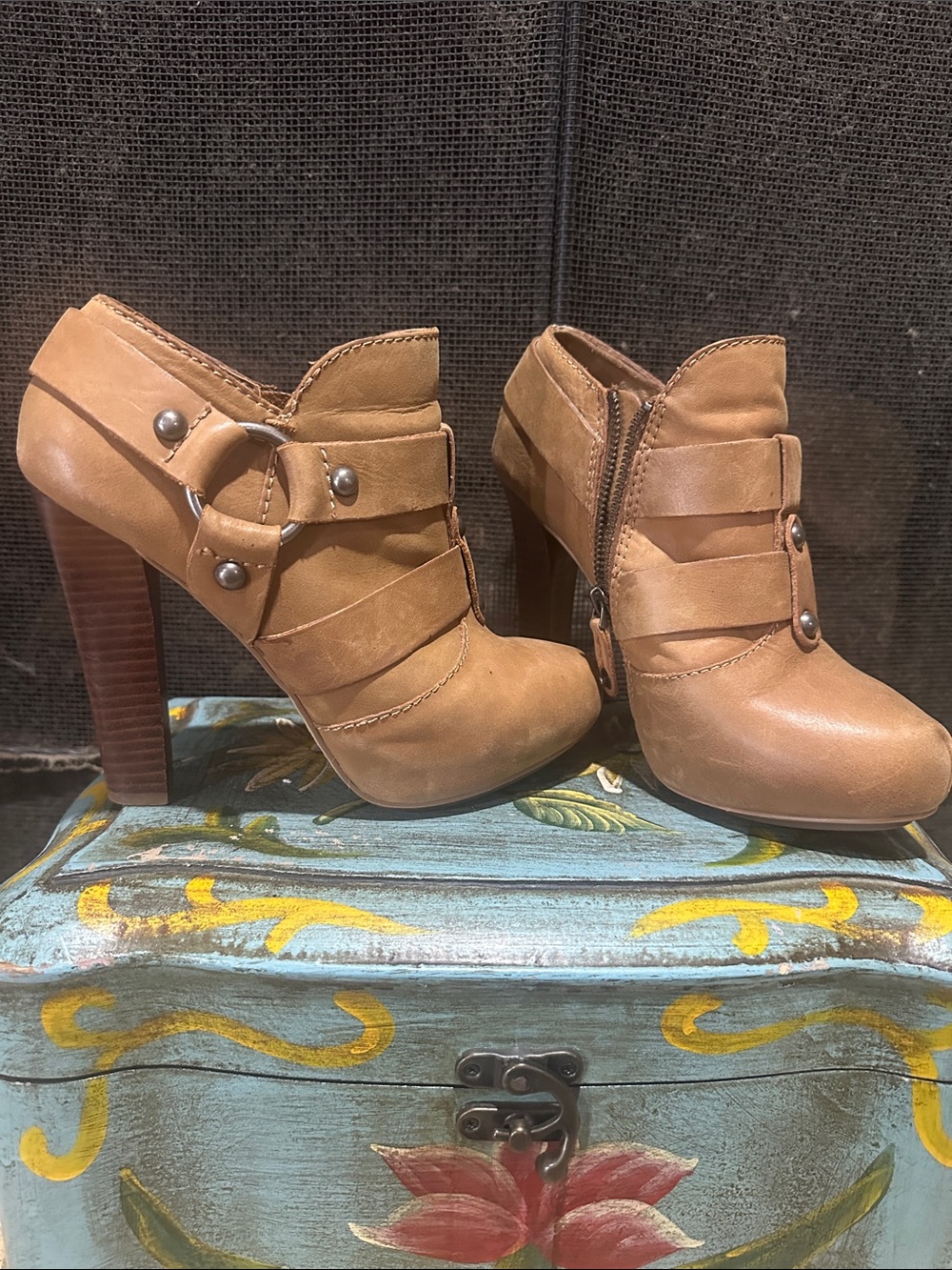 True Religion High-Heel Ankle Booties